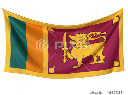 スリランカ 国旗のイラスト素材
