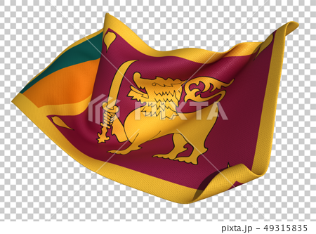 スリランカ 国旗のイラスト素材