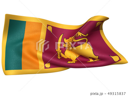 スリランカ 国旗のイラスト素材