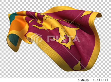 スリランカ 国旗のイラスト素材