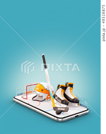 Unusual 3d illustration 49316875