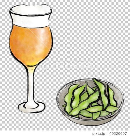 ビールと枝豆 49320697
