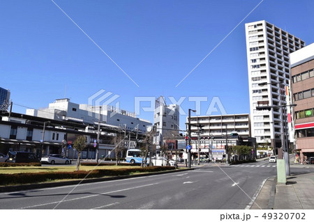 茨城県 取手駅東口の街並み 49320702
