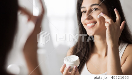 Face care for young skin concept 49321663