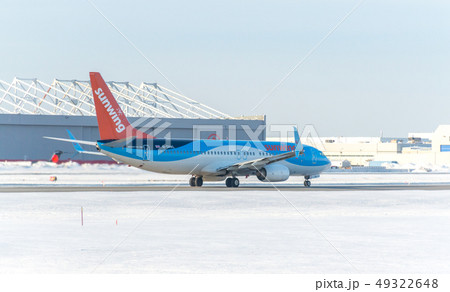 Montreal, Canada- January 20, 2019: Airplane of Su 49322648
