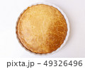Tasty homemade pie on white background 49326496