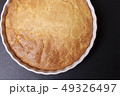 Tasty fresh homemade pie on black background 49326497