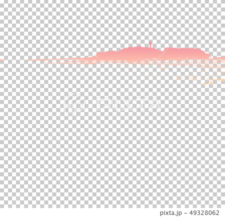 Enoshima (Nishihama) silhouette (pink) 49328062