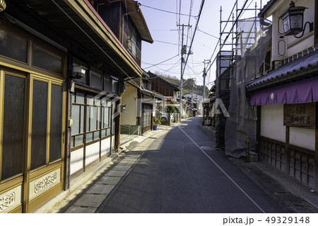 岡山　倉敷市児島　下津井　むかし下津井回船問屋と下津井の街並み 49329148