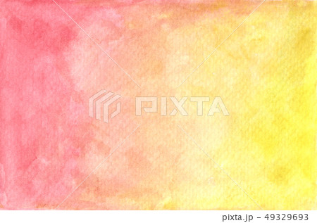 Watercolor pastel red and yellow painted texture. 49329693