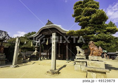 岡山　倉敷市児島　下津井　祇園神社　拝殿 49329879