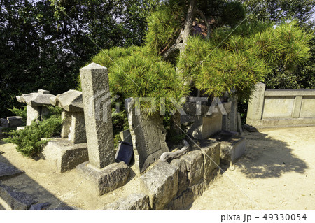 岡山　倉敷市児島　下津井　祇園神社　境内　祇園宮石銘 49330054