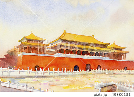 Beijing Forbidden city scenery in China. Beijing Forbidden city scenery in China. 49330181