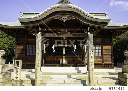 岡山　倉敷市児島　本荘八幡宮　拝殿 49331411