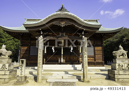 岡山 倉敷市児島 本荘八幡宮 拝殿 岡山 倉敷市児島 本荘八幡宮 拝殿 49331413