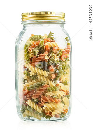 colorful pasta in a jar colorful pasta in a jar 49335030