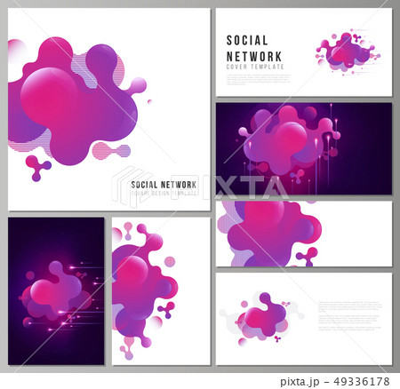 The minimalistic abstract vector illustration of the editable layouts of modern social network The minimalistic abstract vector illustration of the editable layouts of modern social network 49336178
