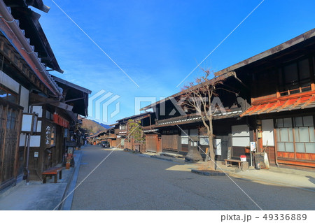 【長野県】晴天下の奈良井宿 49336889