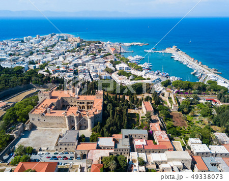 Mandraki port Rhodes city, Greece Mandraki port Rhodes city, Greece 49338073