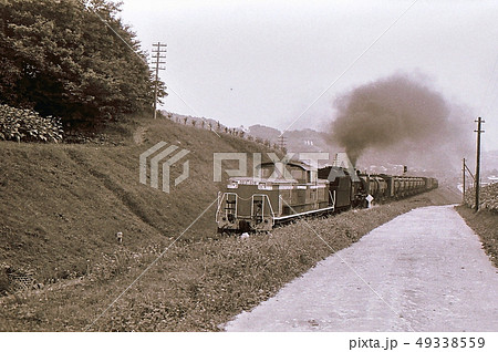 DD51、D60牽引重連貨物列車 昭和43年 磐越東線 福島県 DD51、D60牽引重連貨物列車 昭和43年 磐越東線 福島県 49338559