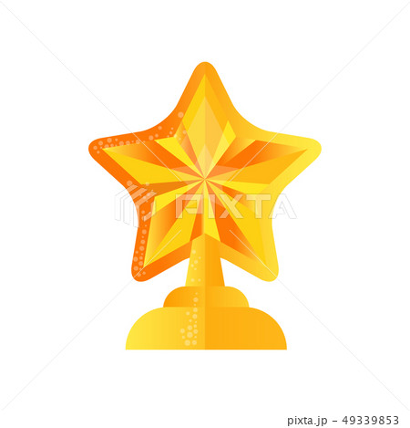 Golden star trophy award vector Illustration on a white background Golden star trophy award vector Illustration on a white background 49339853