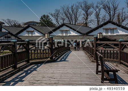 山形県 酒田市 山居倉庫 山居橋 山形県 酒田市 山居倉庫 山居橋 49340559