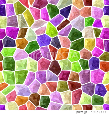 surface floor mosaic pattern seamless rainbow 49342433
