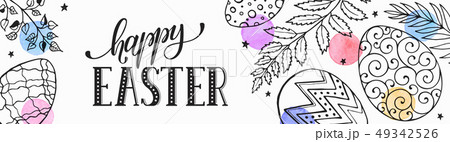 Easter greeting card 49342526