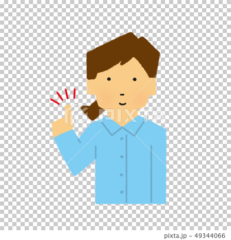 女性 アドバイス Pop ワンポイント アドバイス シンプルタッチ のイラスト素材