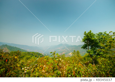 High mountain scenery in Thailand. 49345037