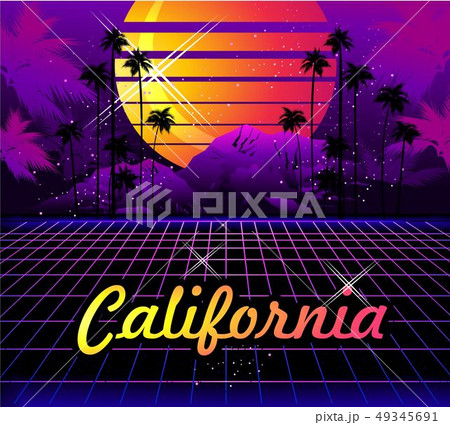 Retro Wave synth 49345691