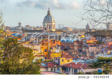 Rome city view from the Pincio Terrace Rome city view from the Pincio Terrace 49346049