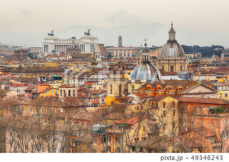 Rome city skyline view 49346243
