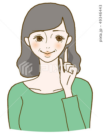 女性 明るいのイラスト素材 49346443 Pixta