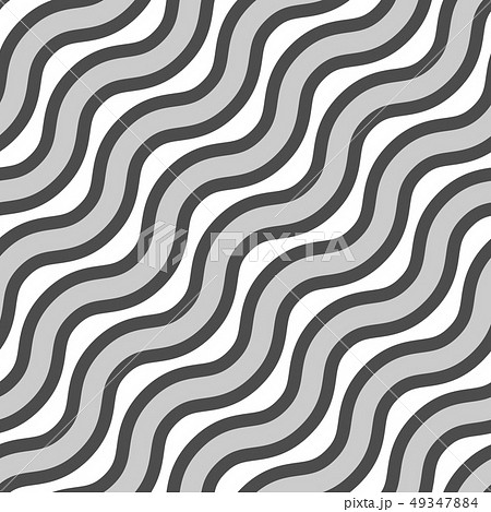 Vector seamless texture. Repeating pattern of wavy lines in different colors. 49347884