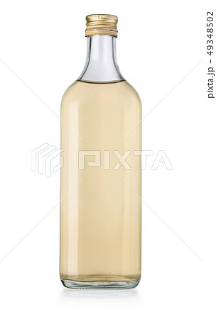 White vinegar bottle isolated 49348502
