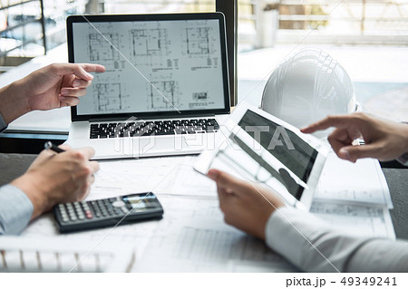 Team of engineering or architect meeting and 49349241