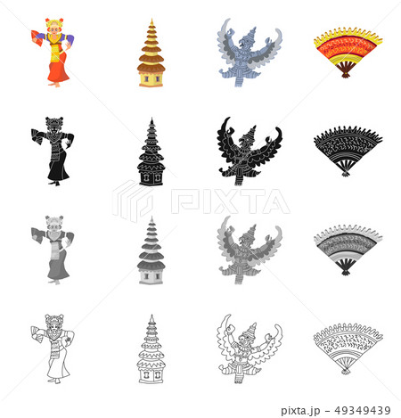 Isolated object of  and travel symbol. Set of  and traditional vector icon for stock. 49349439
