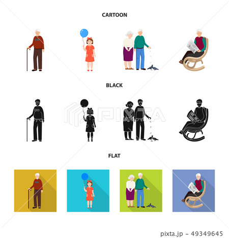 Vector design of character and avatar icon. Collection of character and portrait stock vector Vector design of character and avatar icon. Collection of character and portrait stock vector 49349645