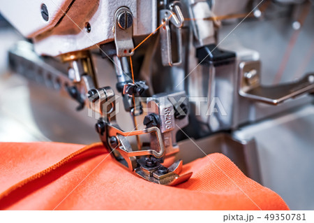 Professional sewing machine close-up. Modern 49350781