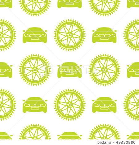 Seamless pattern with cars and wheels Seamless pattern with cars and wheels 49350980