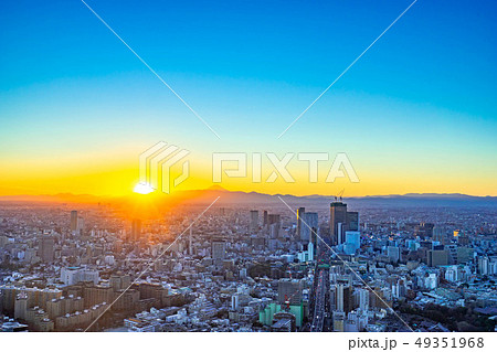 六本木ヒルズからの展望 夕焼け 朝焼け イメージ 【東京都】 六本木ヒルズからの展望 夕焼け 朝焼け イメージ 【東京都】 49351968