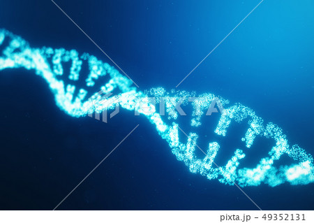 Artifical intelegence DNA molecule. DNA is converted into a digital code. Digital code genome Artifical intelegence DNA molecule. DNA is converted into a digital code. Digital code genome 49352131