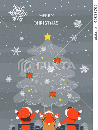 夜 冬 クリスマス 49353709