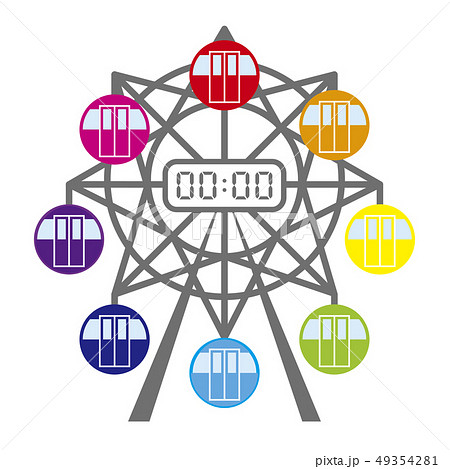 観覧車のイラスト素材