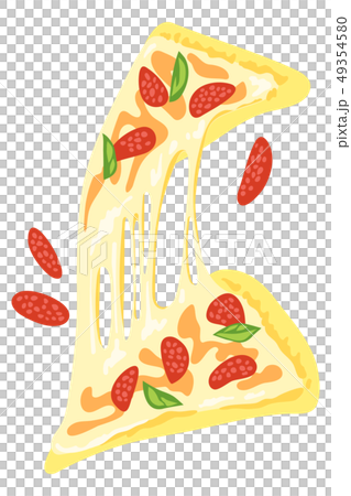 Illustration of a flying pizza Illustration of a flying pizza 49354580