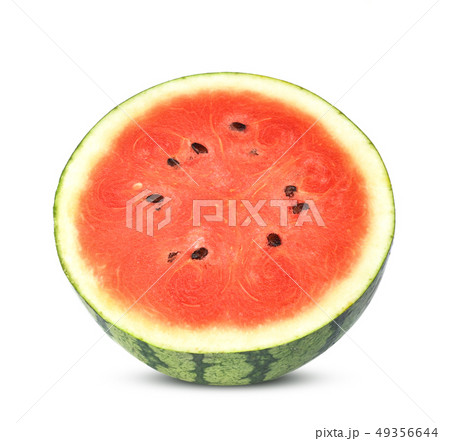 Sliced of watermelon isolated on white background. Sliced of watermelon isolated on white background. 49356644