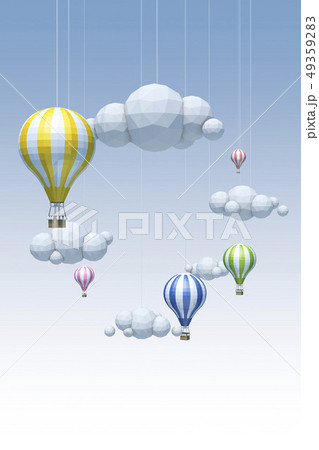 飛行 熱気球 空のイラスト素材