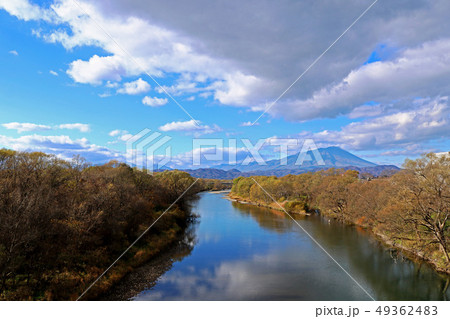 杜の大橋から望む岩手山と雫石川 杜の大橋から望む岩手山と雫石川 49362483