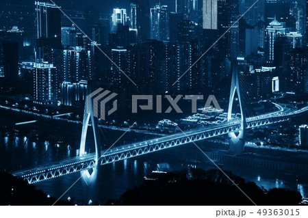 Chongqing bridge night Chongqing bridge night 49363015